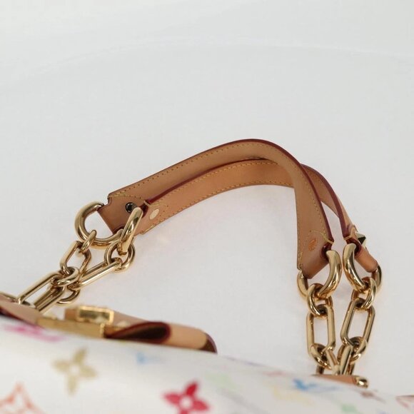 LOUIS VUITTON Monogram Multicolor Annie MM Tote Bag White M40307 LV Auth 120602V - Picture 8 of 16